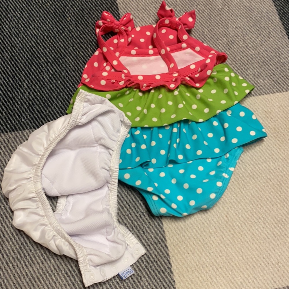 Gymboree Swim Suit and Dress w/ Swim Diaper - Picture 6 of 8